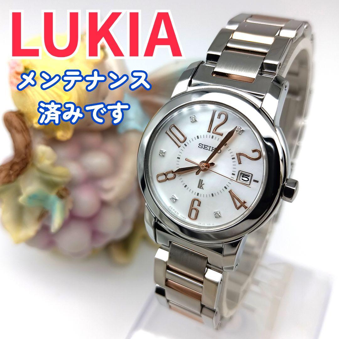 【美品 ダイヤモンド】セイコー　ルキア　レディース腕時計　a5L-1