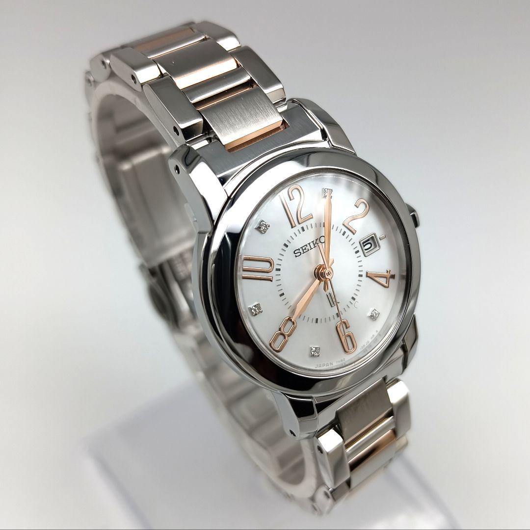 【美品 ダイヤモンド】セイコー　ルキア　レディース腕時計　a5L-1