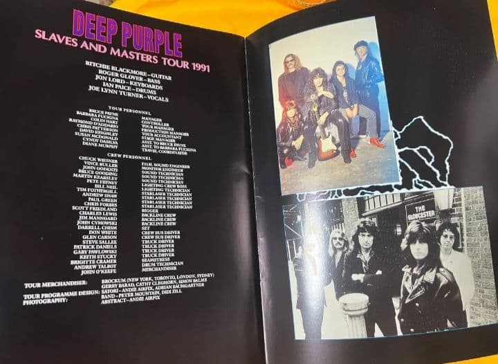 ディープパープル / SLAVES AND MASTERS TOUR 1991