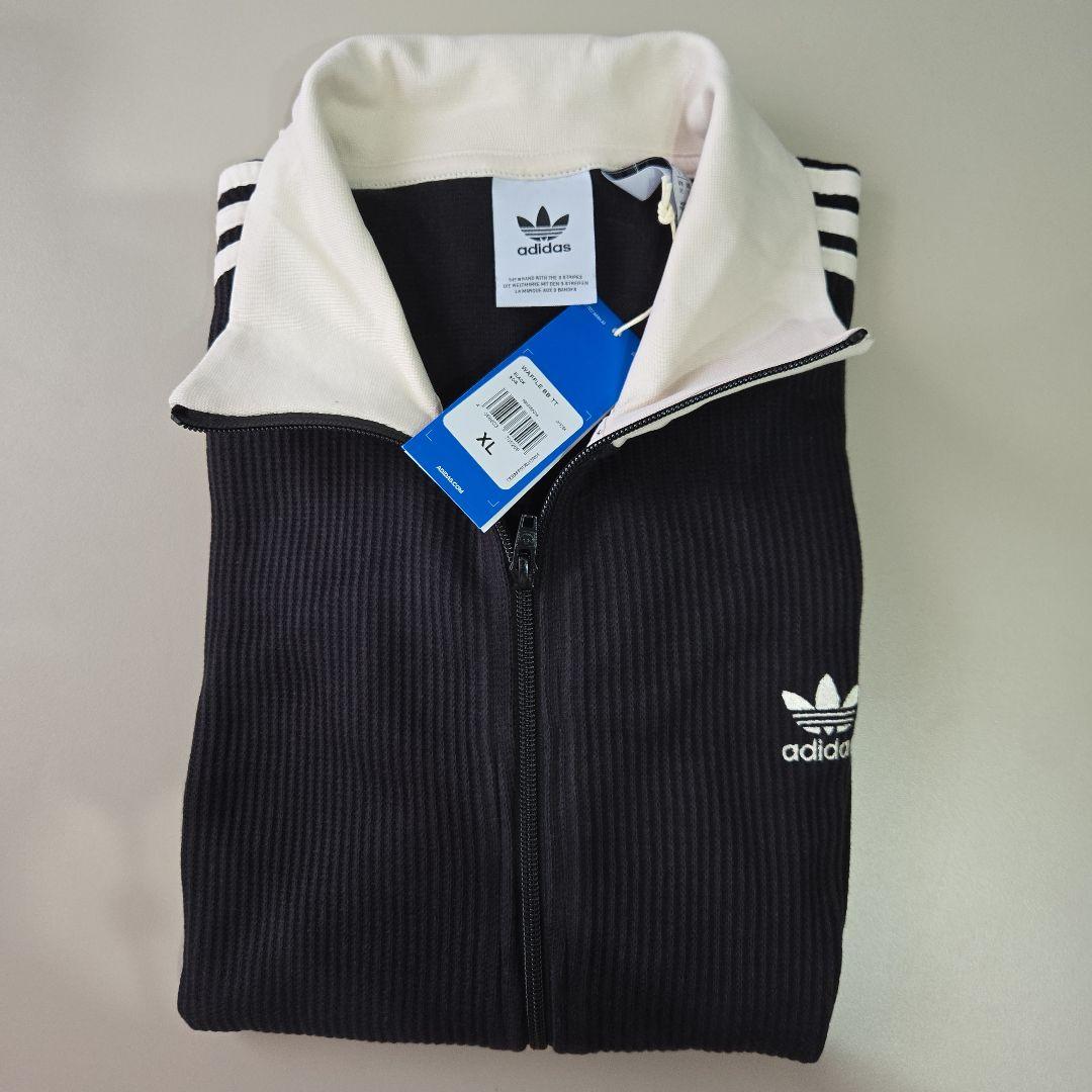 adidas ジップアップジャケット XL 黒/白