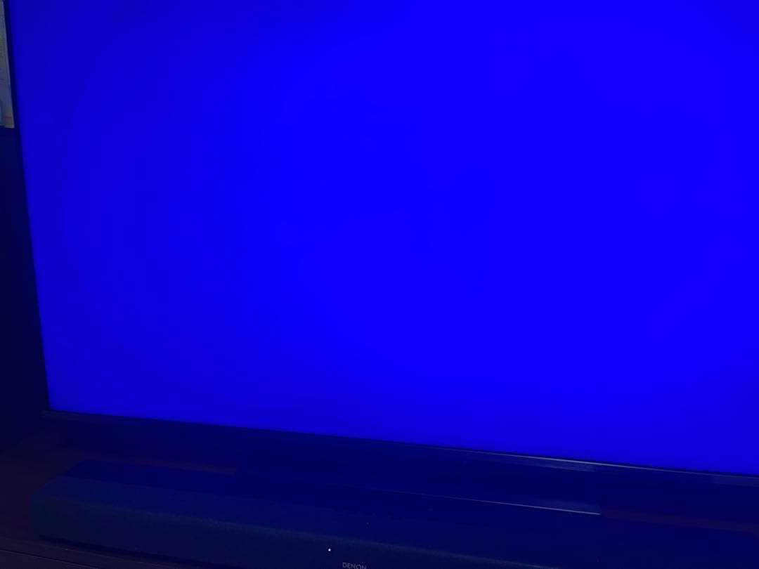 REGZA 55V Z670K 4K液晶テレビ下部に少し焼き付き有り