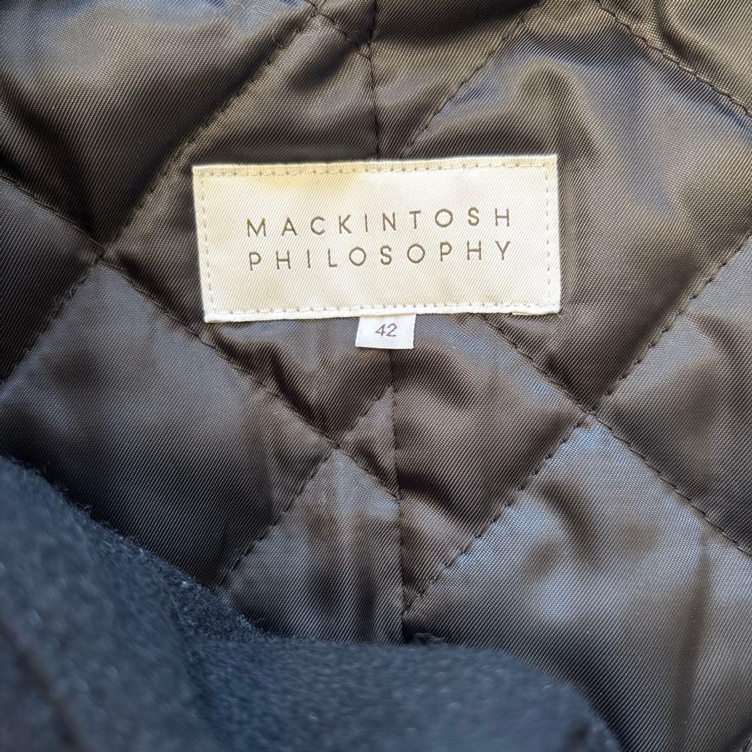 MACKINTOSH PHILOSOPHY 濃紺ウールコート サイズ42