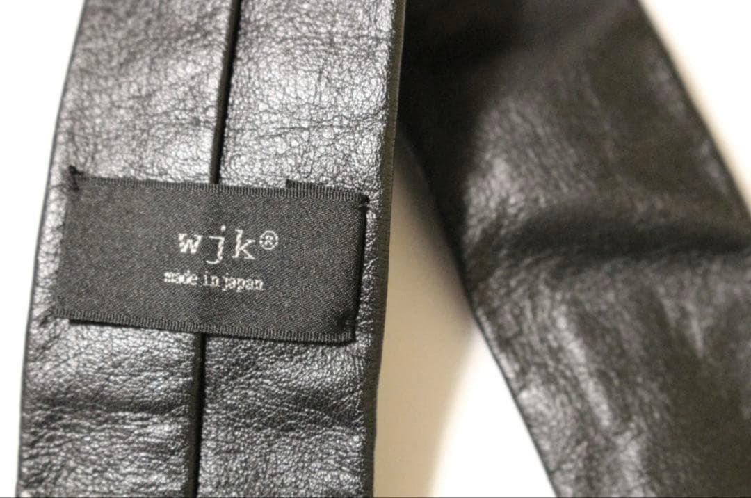 【未使用新品】wjk レザーネクタイ(定価1.5万円)