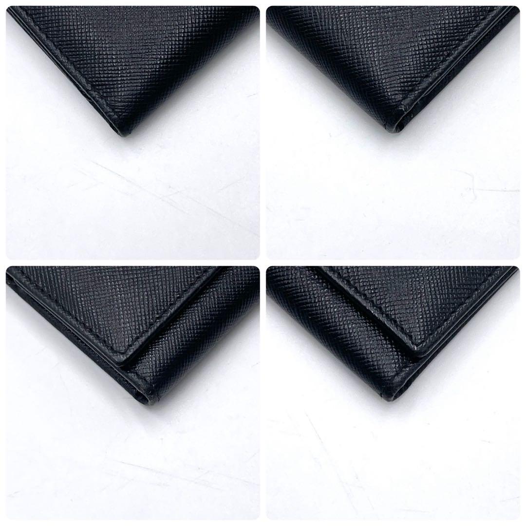 極美品● PRADA プラダ キーケース 6連 三角ロゴ サフィアーノ レザー