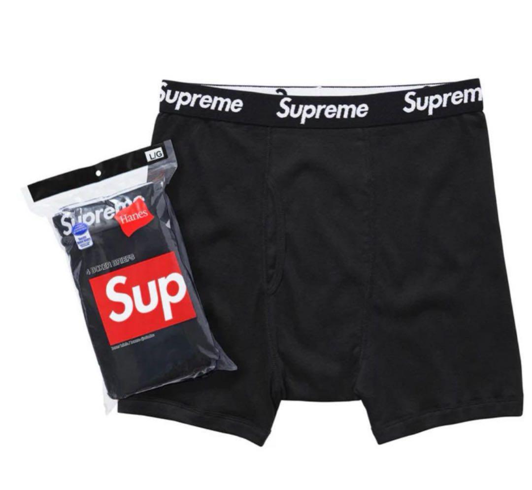 XLサイズ5枚Supreme Hanes® Boxer Briefs Bla