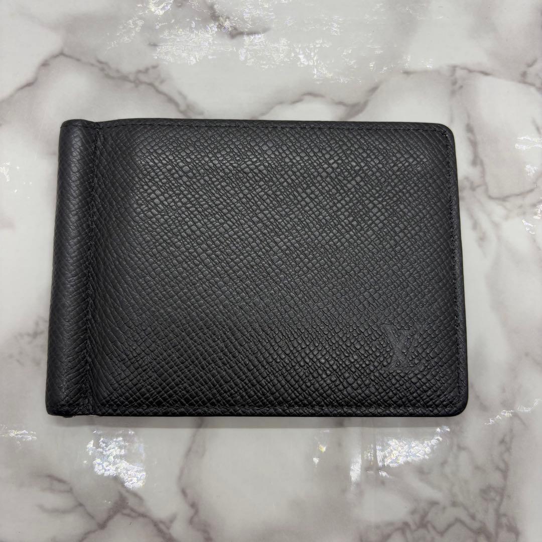 【極美品 近年モデル】ルイヴィトン マネークリップ タイガ M62978 黒