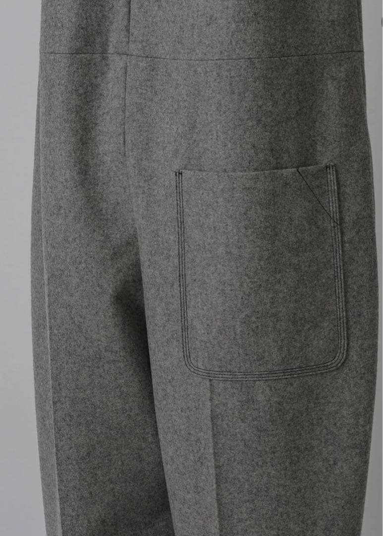 LOHEN フランネルバイカラーステッチオールインワン