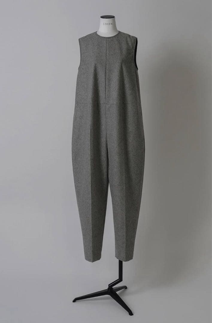 LOHEN フランネルバイカラーステッチオールインワン