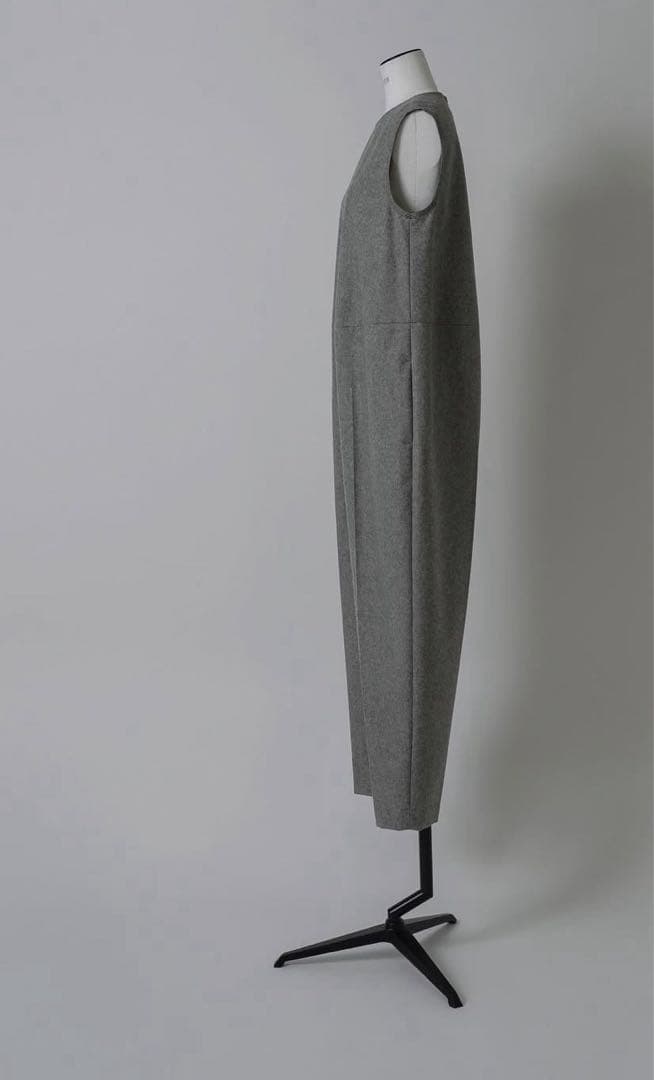 LOHEN フランネルバイカラーステッチオールインワン