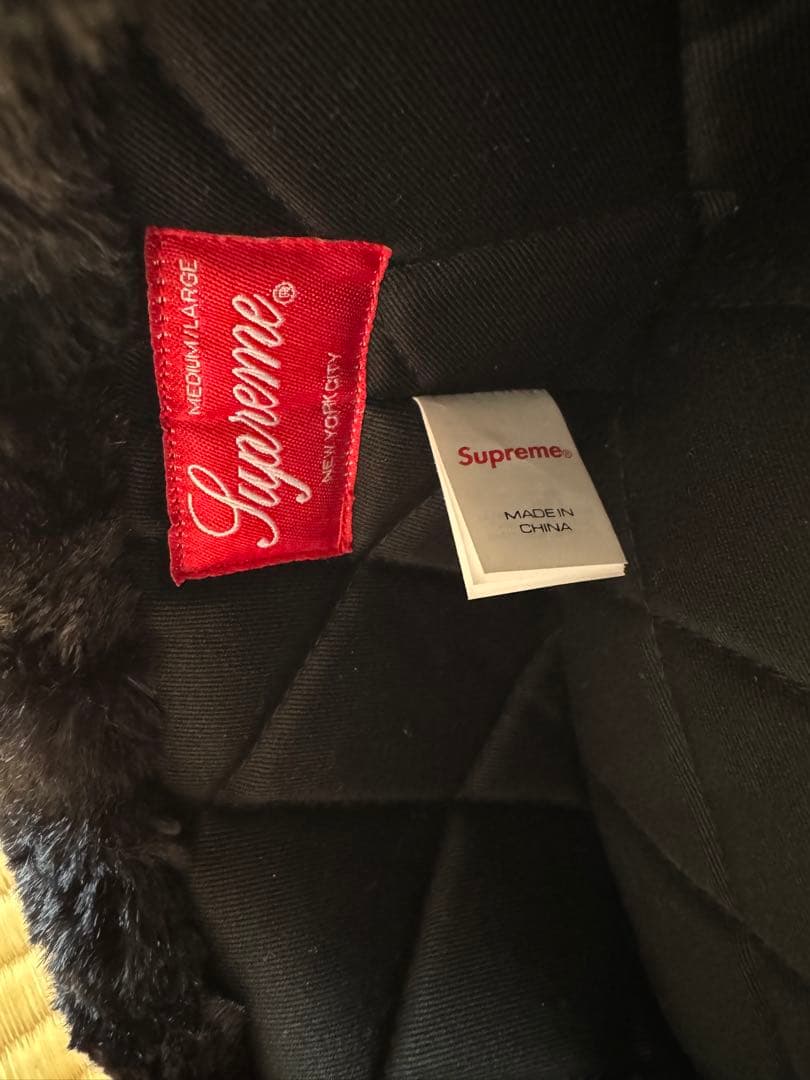 帽子 supreme Ushanka Hat black M/L