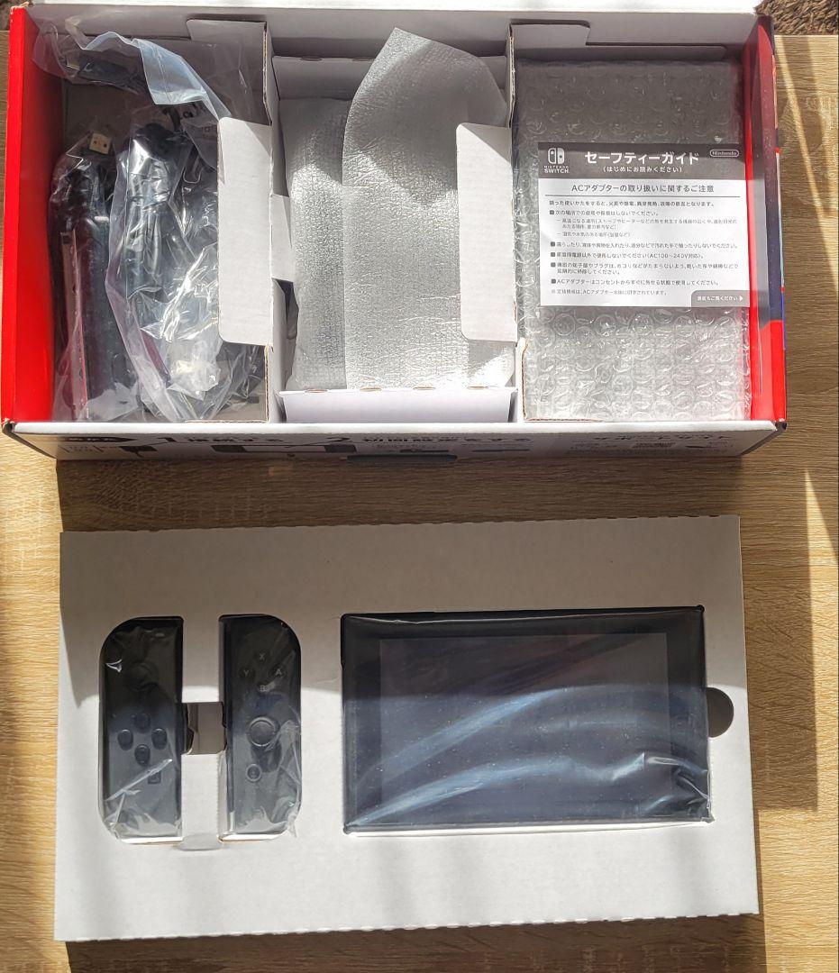 Nintendo Switch 本体 グレー カセット3点 ケース セット