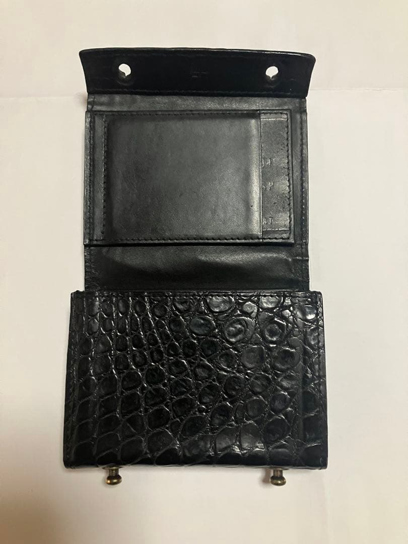 エムピウ　ミッレフォッリエ クロコダイル　1枚革　ナイルクロコ