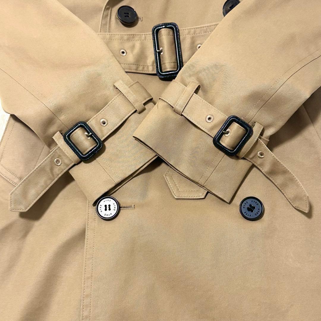 【最終価格】HYKE トレンチコートレギュラーライナー ベルト付き S ベージュ