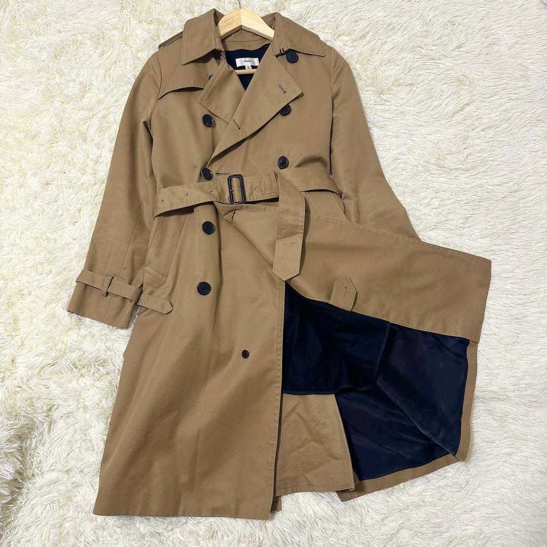【最終価格】HYKE トレンチコートレギュラーライナー ベルト付き S ベージュ