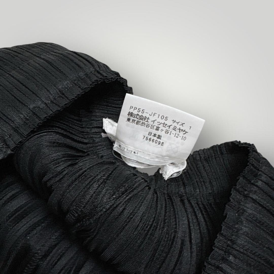 [良品] プリーツプリーズ イッセイミヤケ プリーツパンツ ブラック