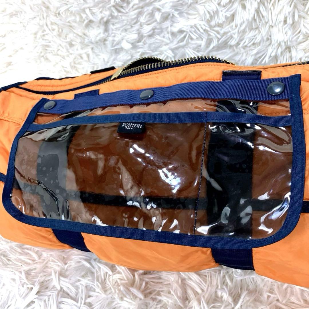 怜美 佐野  ポーター ボストンバッグ ドラム 2way ネイビー大きい