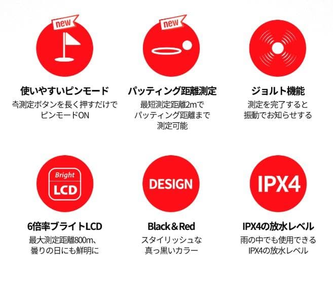 GOLF BUDDY GB LASER atom ゴルフレーザー距離計