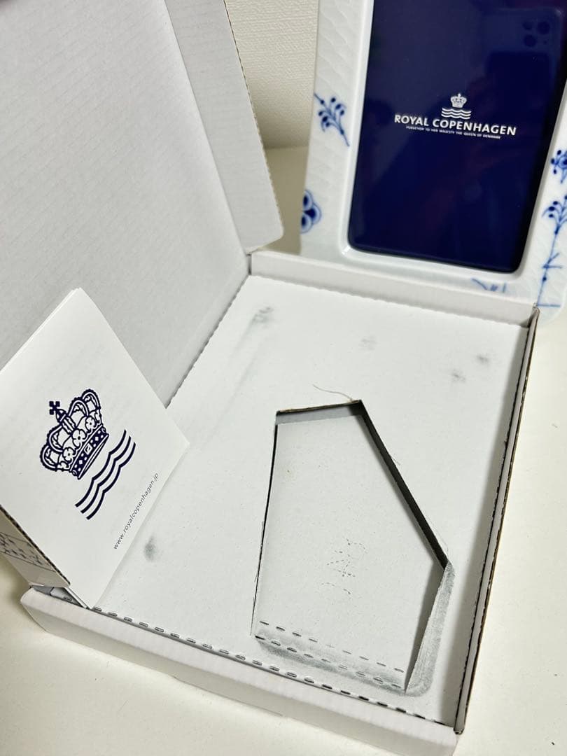 ロイヤルコペンハーゲン　ブルーパルメッテ　フォトフレーム　写真立て　未使用　箱付