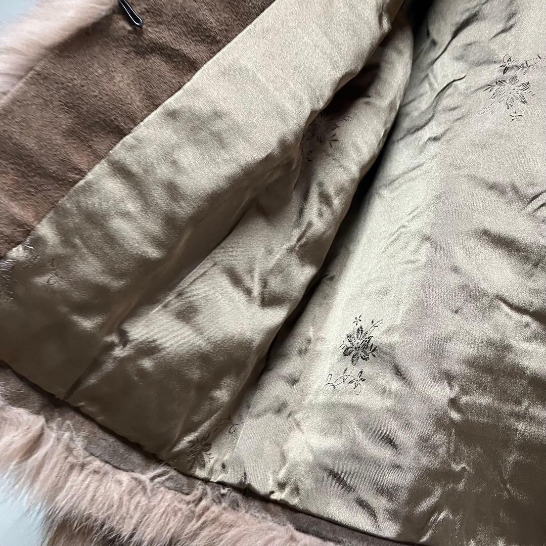 破格値お値下げ不可　本物ブルーフォックス毛皮ジャケットコート　定価36万タグ