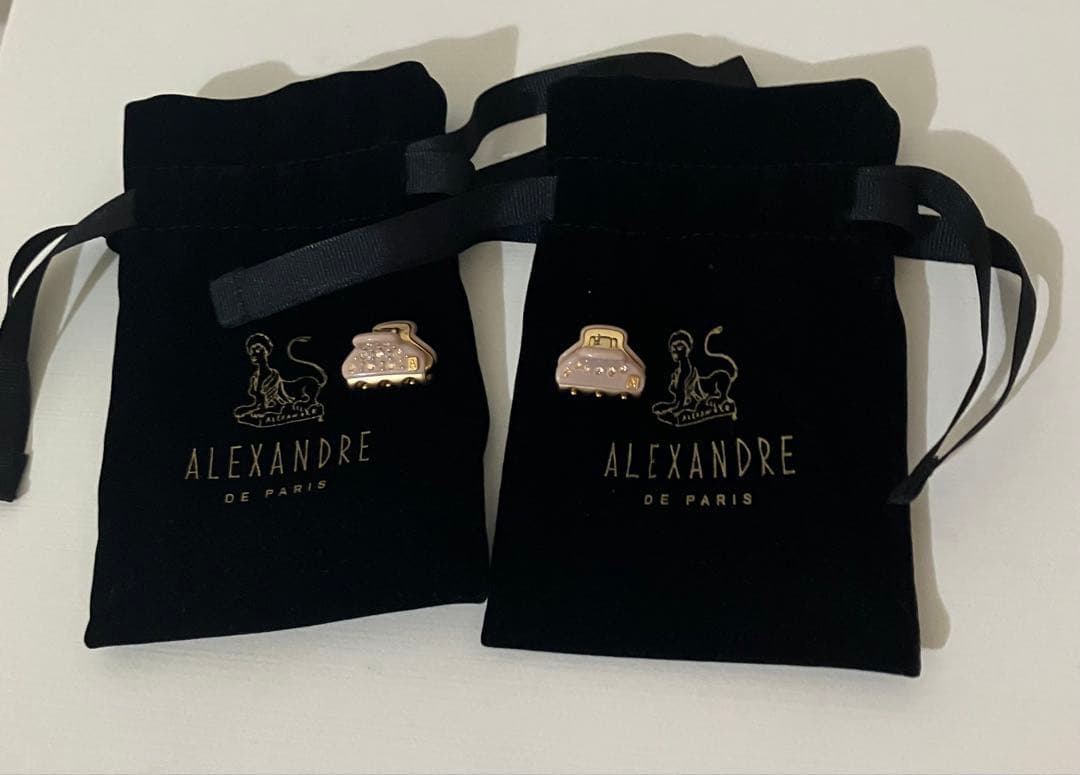 アレクサンドルドゥパリ　マイクロクリップ　2個セット　専用の袋つき