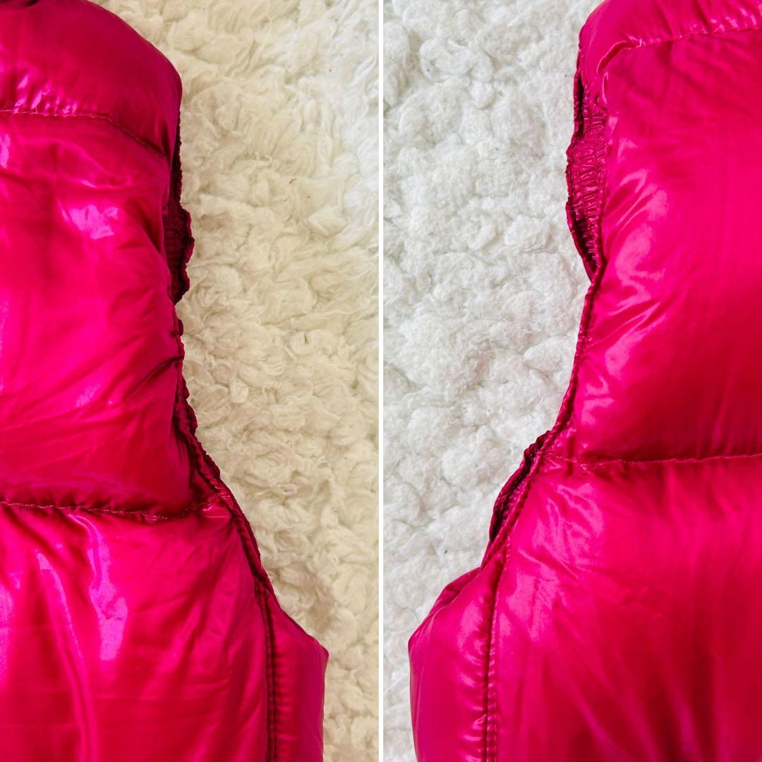 未使用級✨タトラス　ダウンベストS タヌキファー　エレガンス　ゴールドジップ