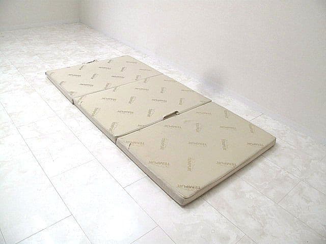 テンピュール 三つ折り シングル マットレス 「95×195×6㎝ かため