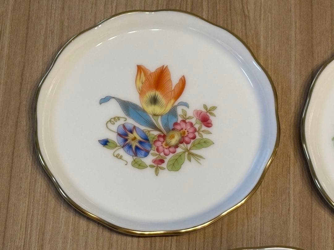 RITAO CHAN公式アカウント03専用 ヘレンド 花柄陶器皿5枚セット