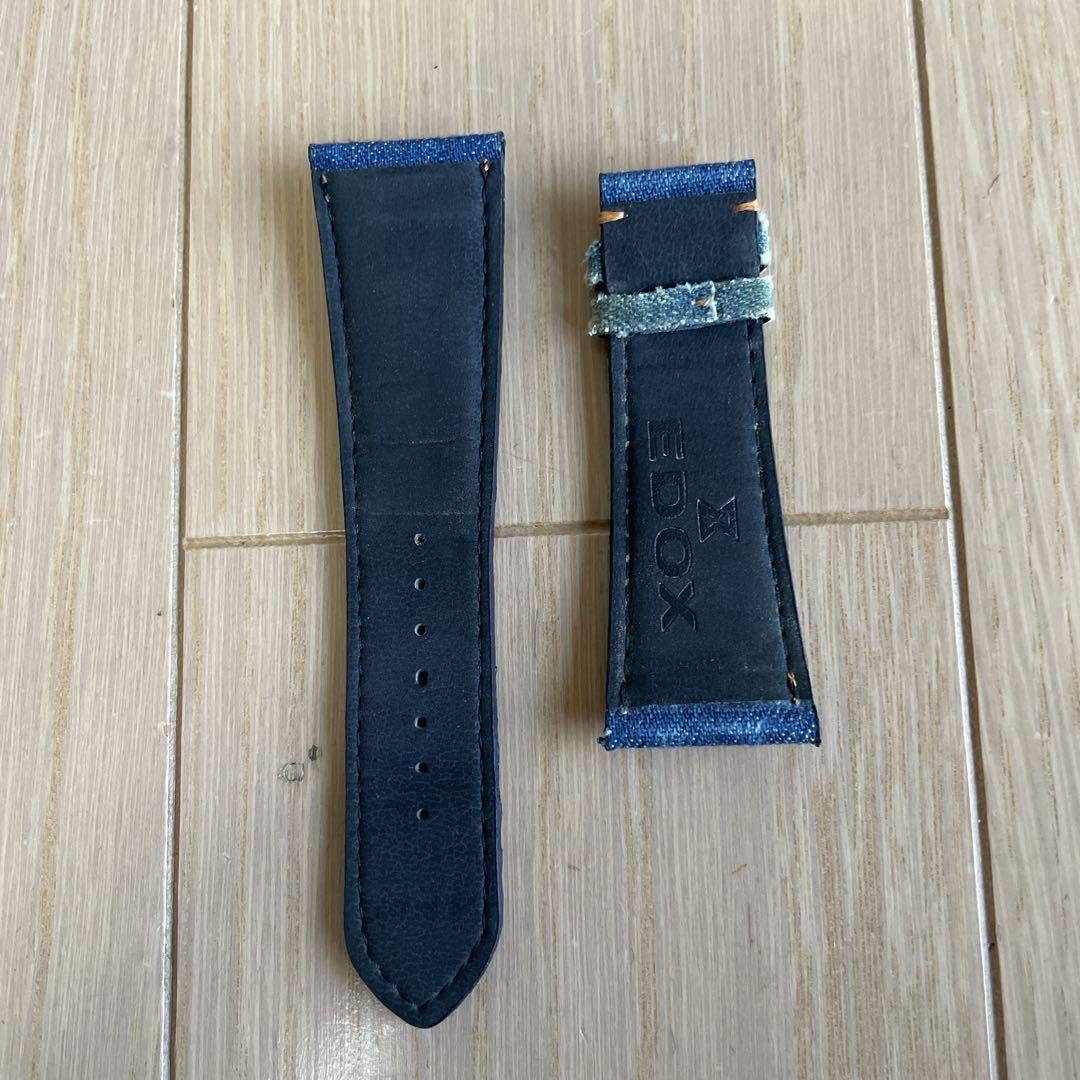 EDOX エドックス　クロノオフショア1 デニムストラップ 中古