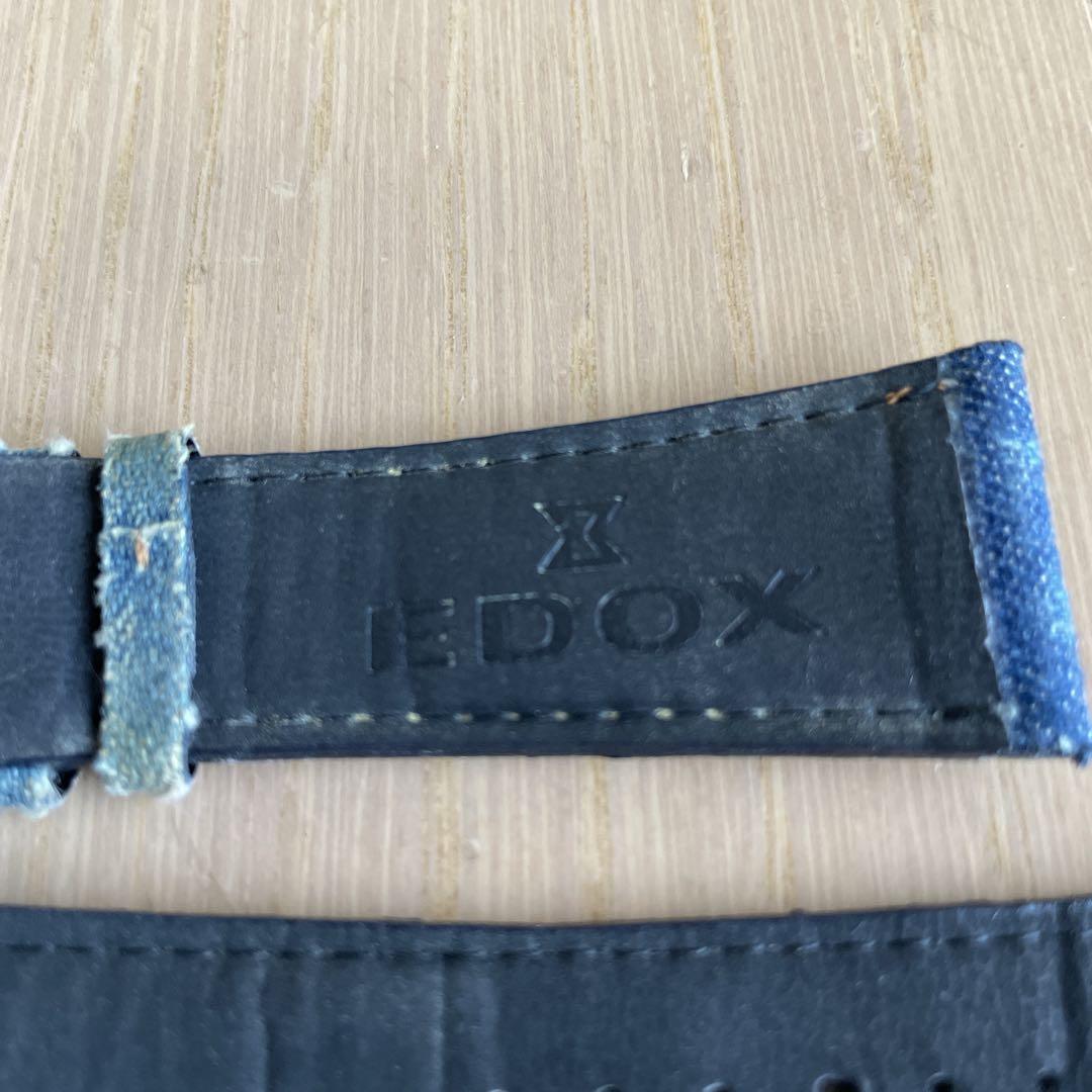 EDOX エドックス　クロノオフショア1 デニムストラップ 中古