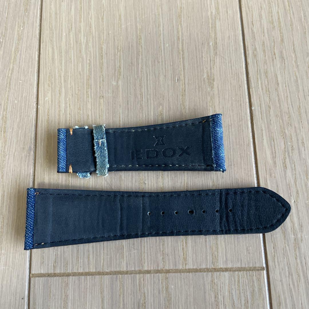 EDOX エドックス　クロノオフショア1 デニムストラップ 中古