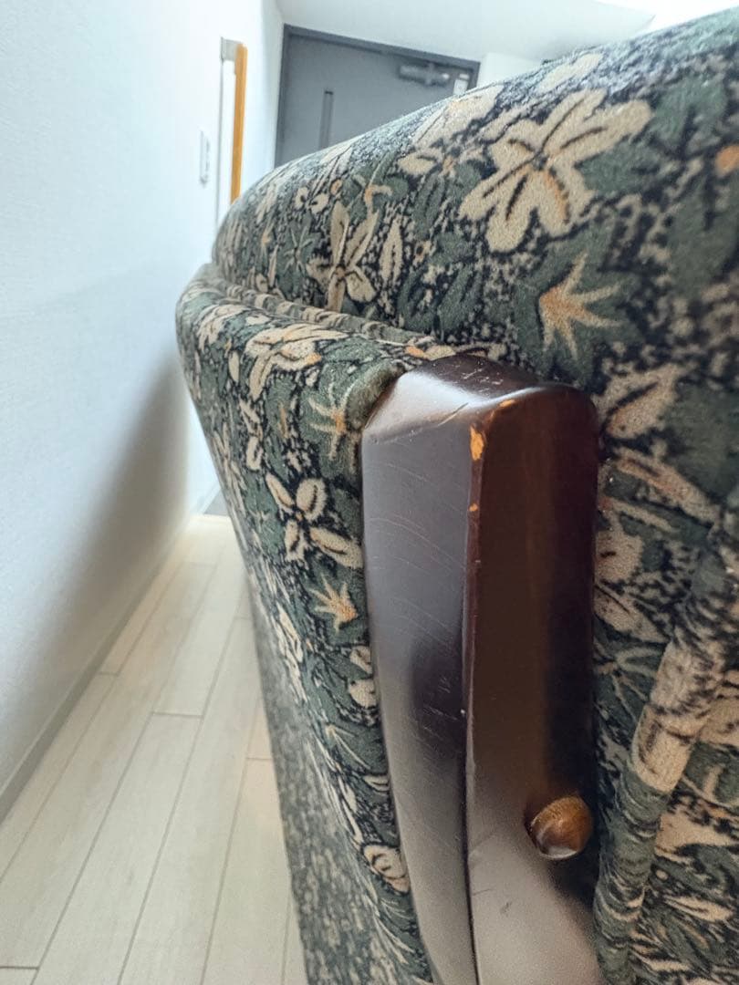 【美品】karimoku 2人掛けソファ 花柄 カリモク コロニアル