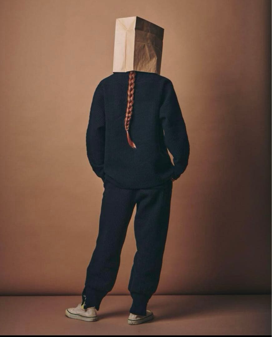 M.U japoness ロングスリーブ 凸凹 スウェット otii