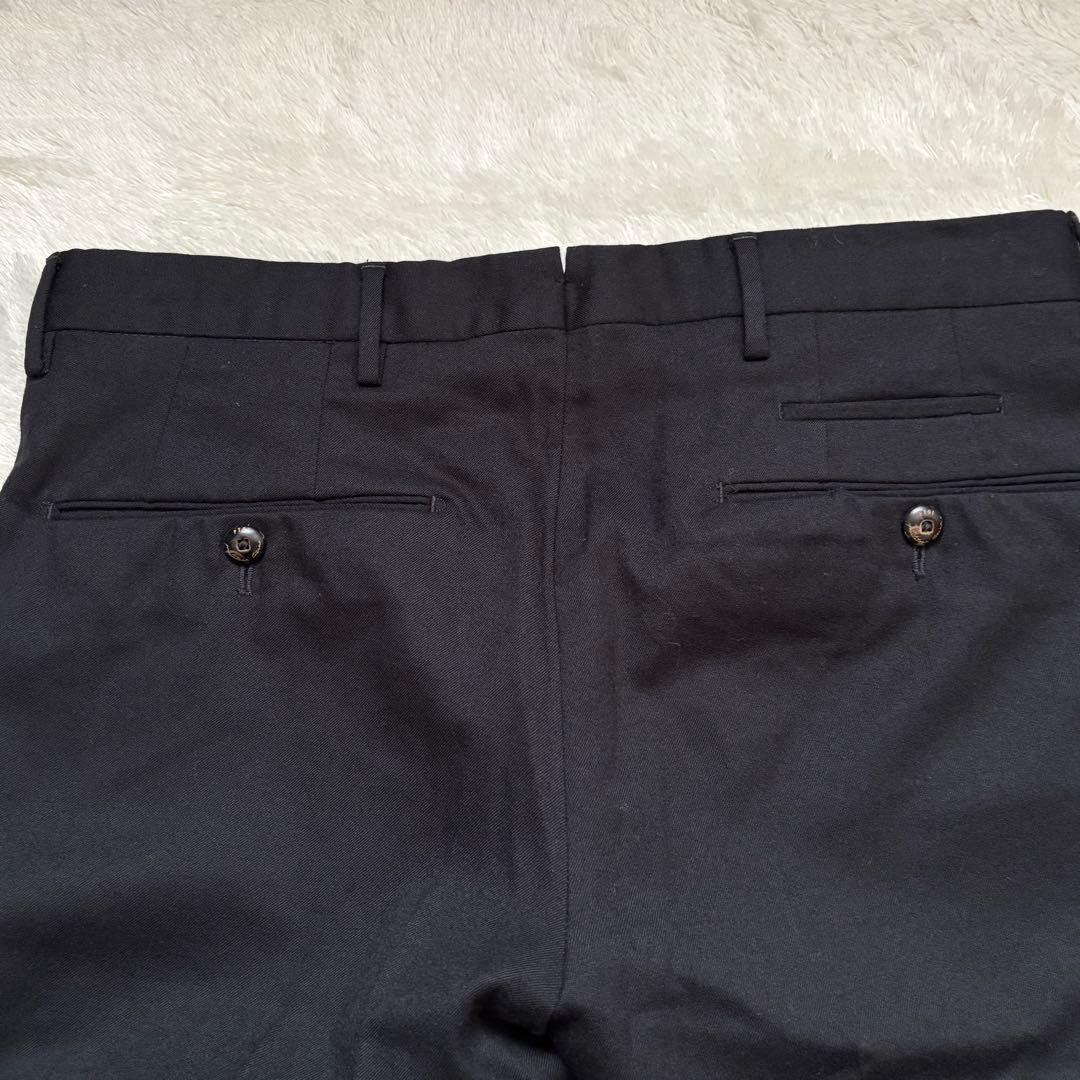 PT01 スラックス ノープリーツ ストレッチ ウール 46