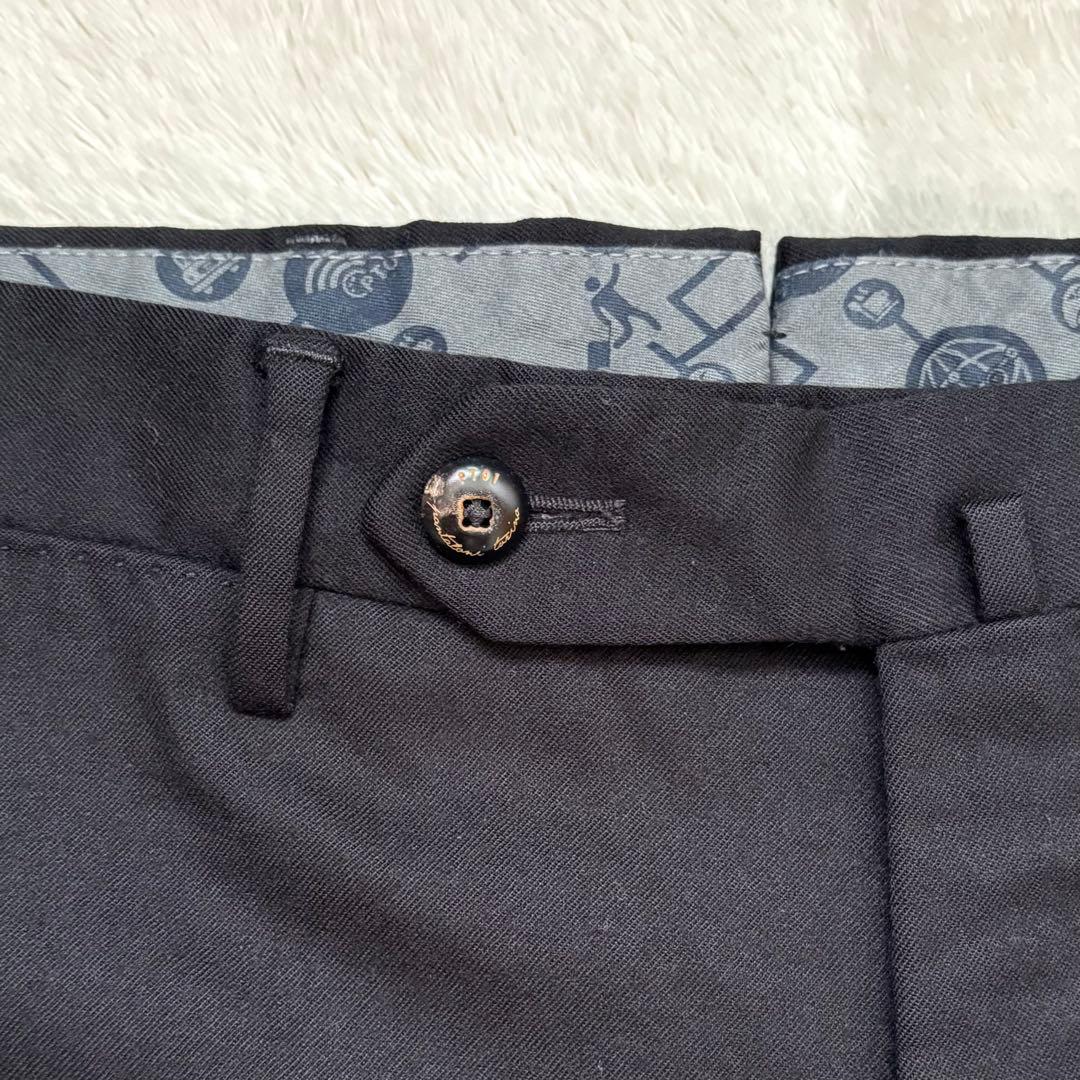 PT01 スラックス ノープリーツ ストレッチ ウール 46