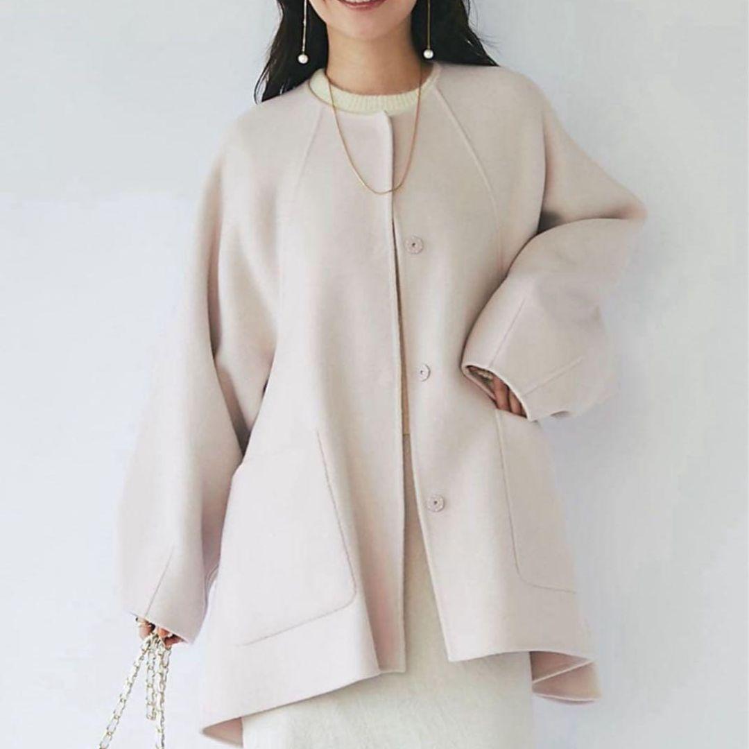 チョコ様　ラブティックボンボン　ライトラグランフレアコート　ピンク　Aライン