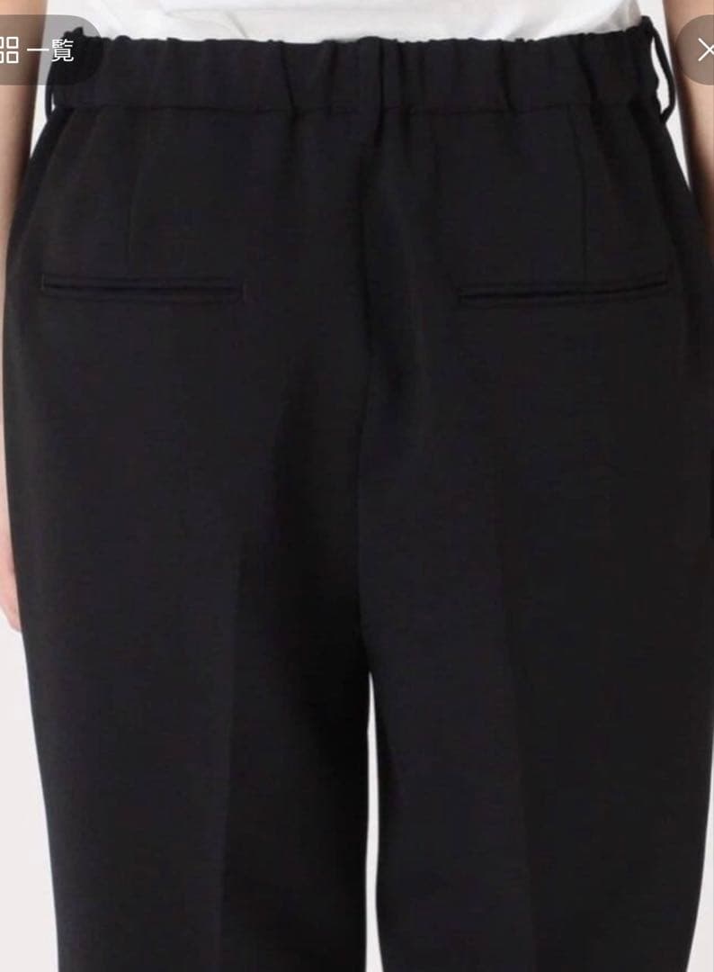 フレームワーク　セミフレアパンツ　ブラック　38