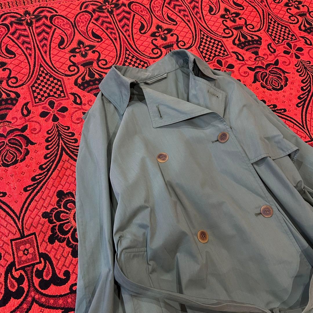 AQUASCUTUM トレンチコート ロング丈 カーキ イングランド製 英国製