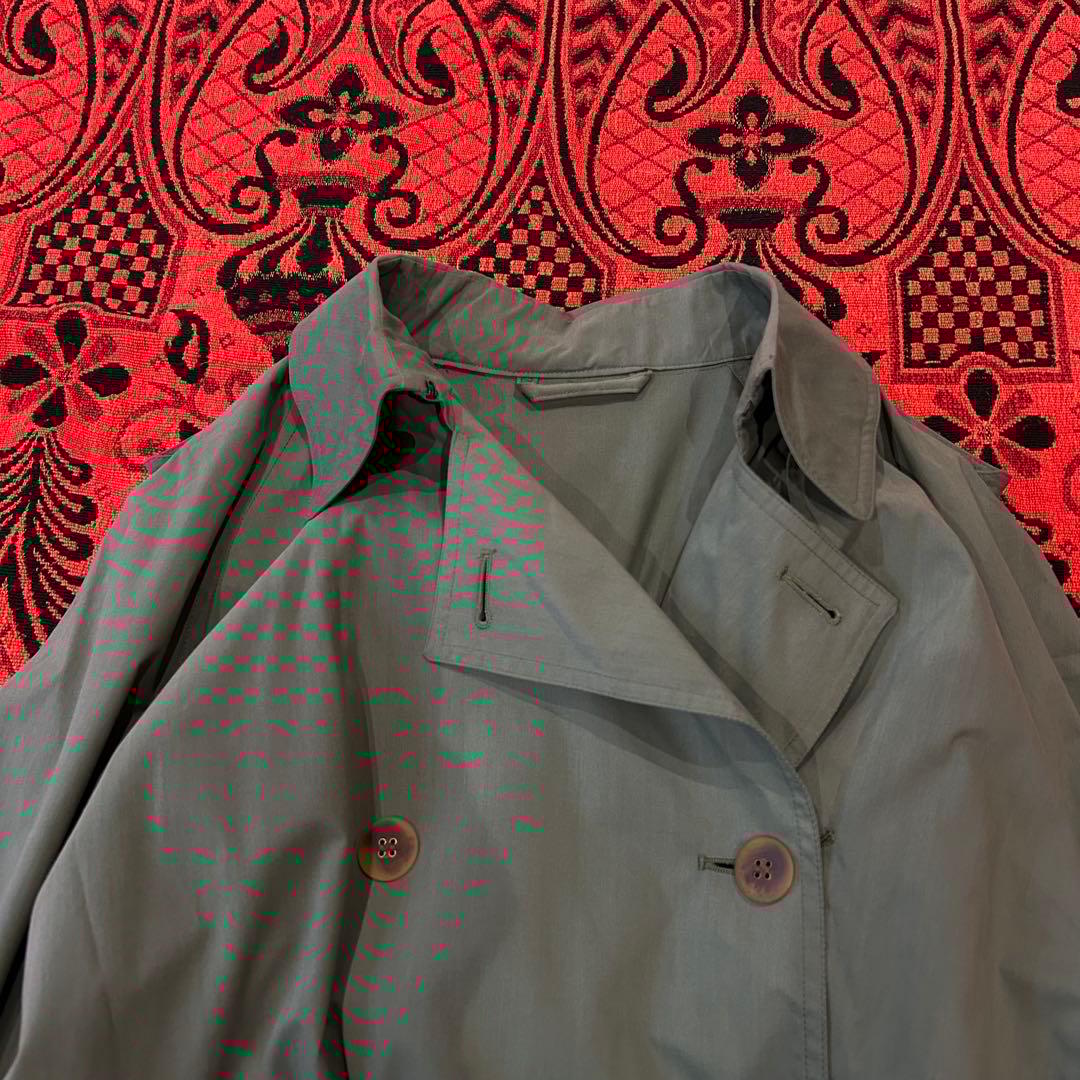 AQUASCUTUM トレンチコート ロング丈 カーキ イングランド製 英国製