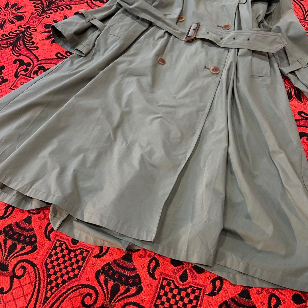 AQUASCUTUM トレンチコート ロング丈 カーキ イングランド製 英国製