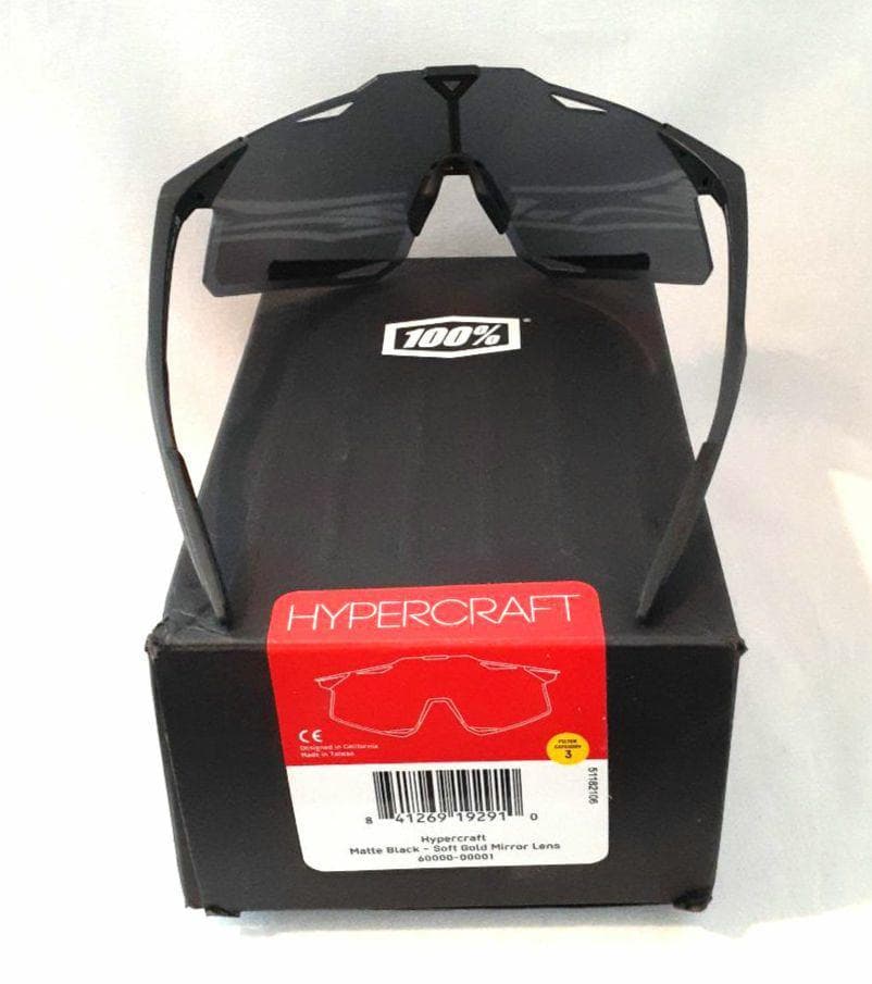 100% HYPERCRAFT ブラック ゴールド ワンハンドレッド サングラス