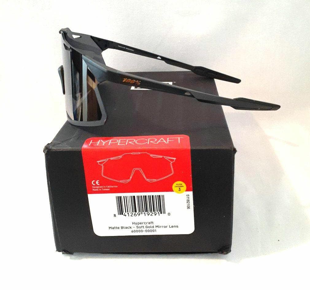 100% HYPERCRAFT ブラック ゴールド ワンハンドレッド サングラス