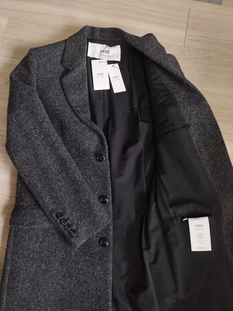 も*ん様 【新品未使用】ami チェスターコート 新品タグ付き