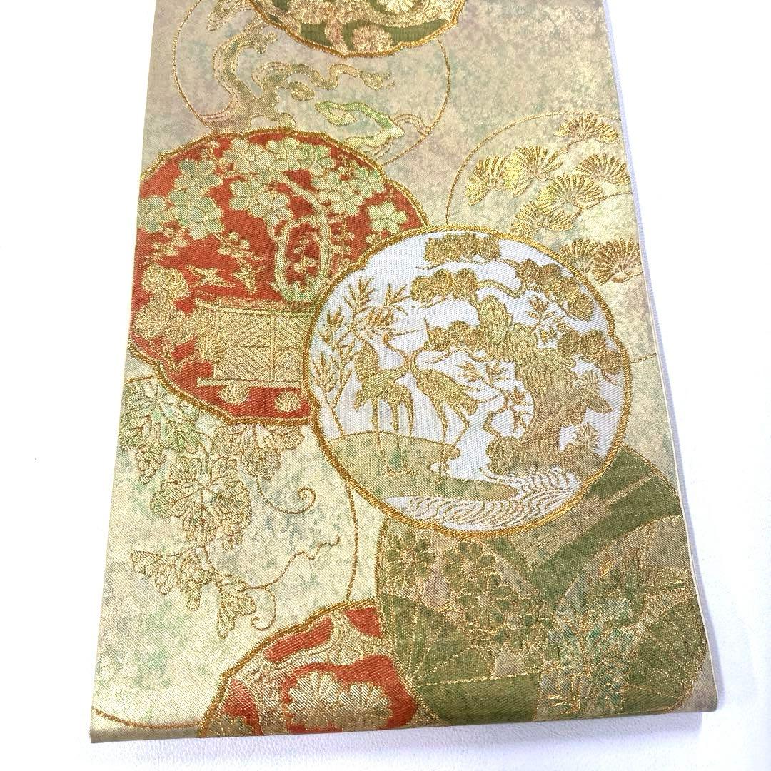 専用帯6218 ●銀座きしや扱い 川島織物謹製 高級 正絹 六通 袋帯