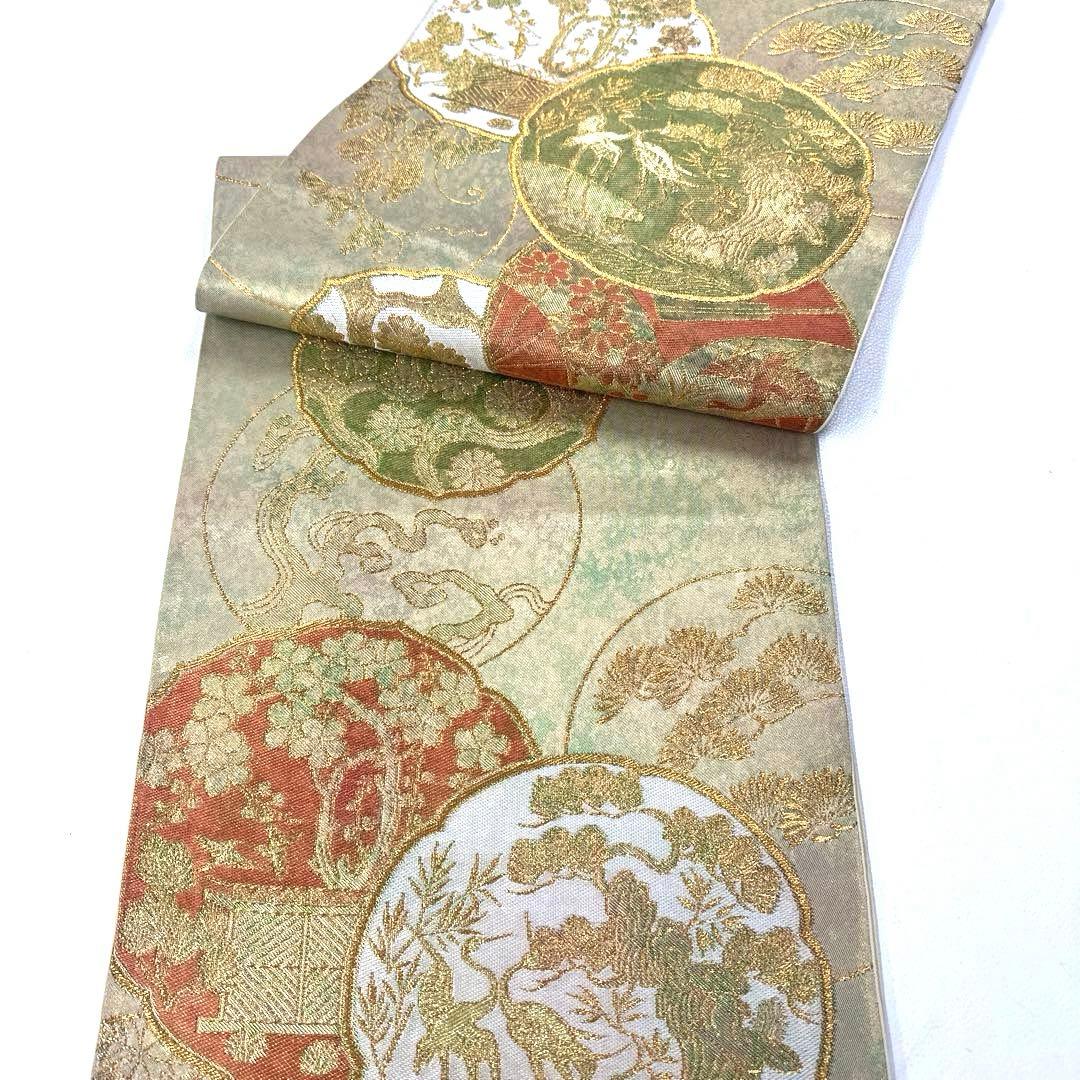 専用帯6218 ●銀座きしや扱い 川島織物謹製 高級 正絹 六通 袋帯