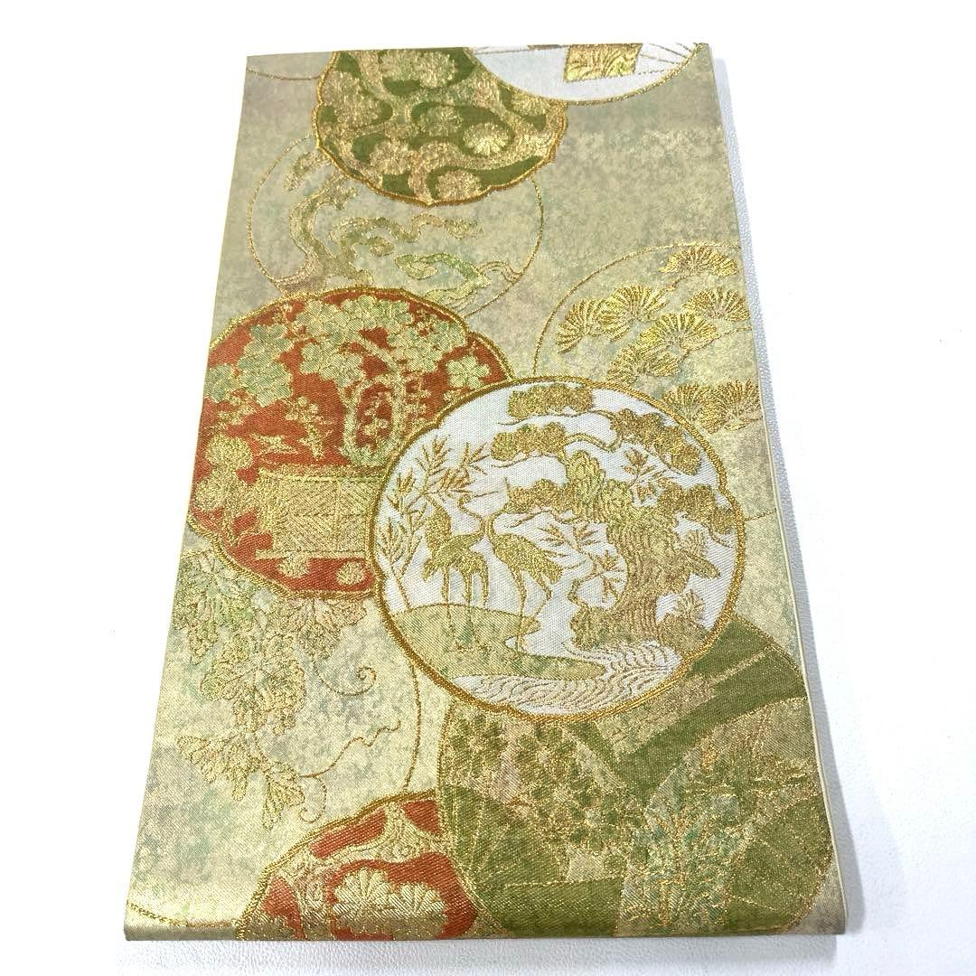 専用帯6218 ●銀座きしや扱い 川島織物謹製 高級 正絹 六通 袋帯