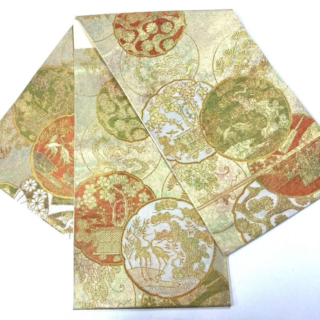 専用帯6218 ●銀座きしや扱い 川島織物謹製 高級 正絹 六通 袋帯