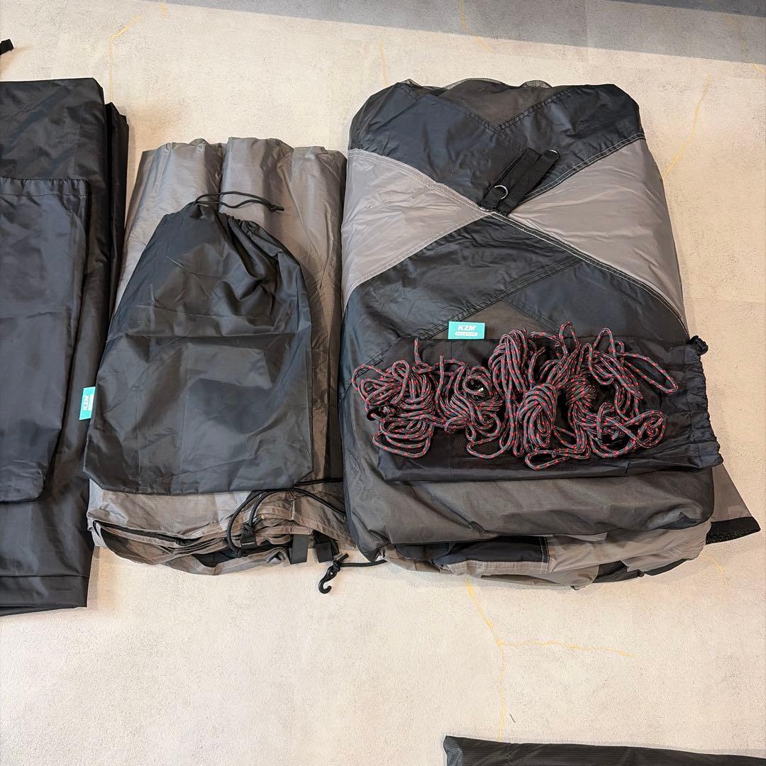 短期間大幅値下げ！KZM X9 大型テント ファミリー 4〜5人用