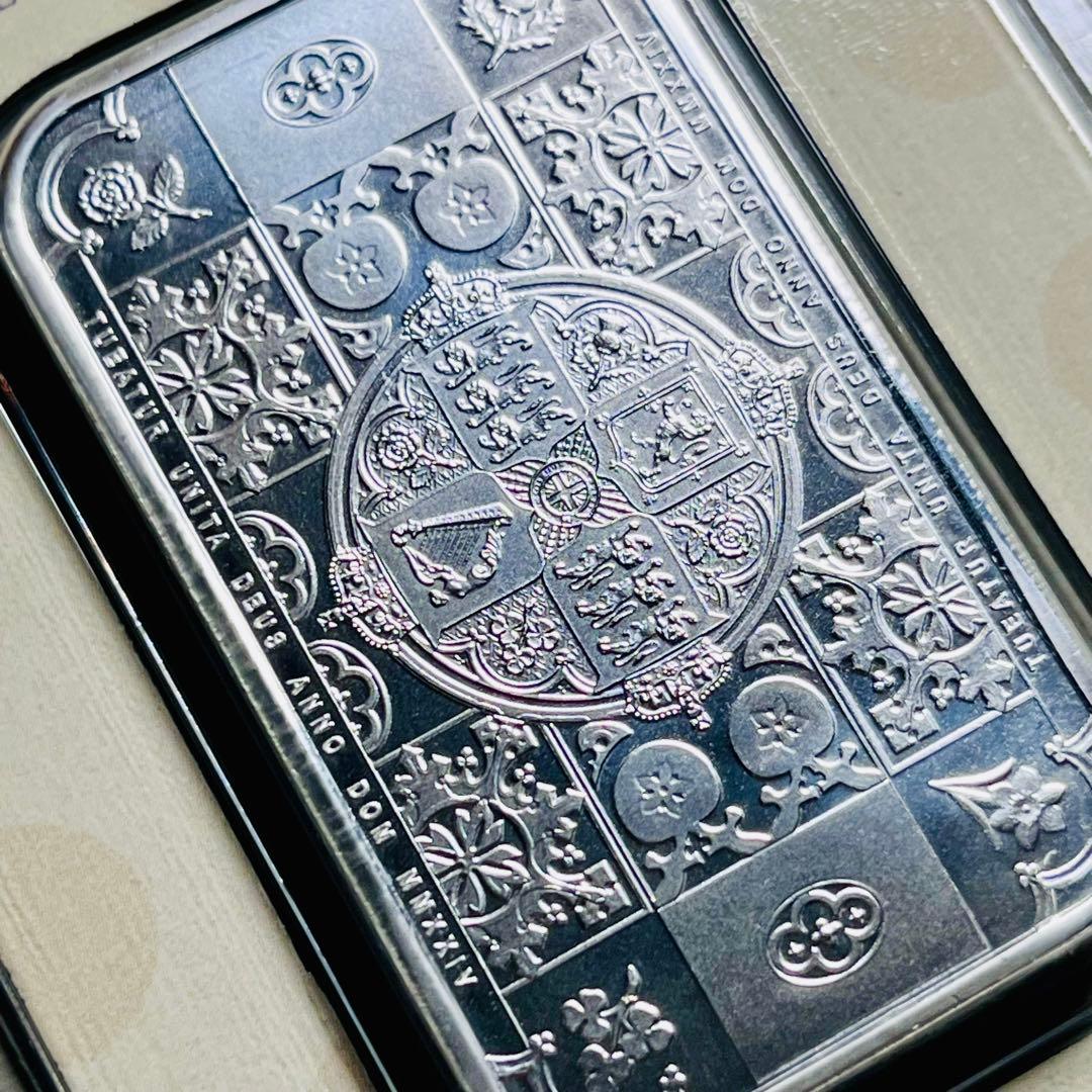 【限定発行】ゴシッククラウン 1オンス 銀貨 バー ロイヤルミント 純銀