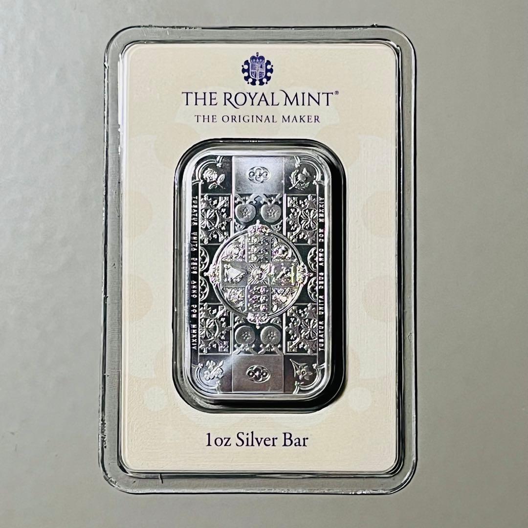 【限定発行】ゴシッククラウン 1オンス 銀貨 バー ロイヤルミント 純銀