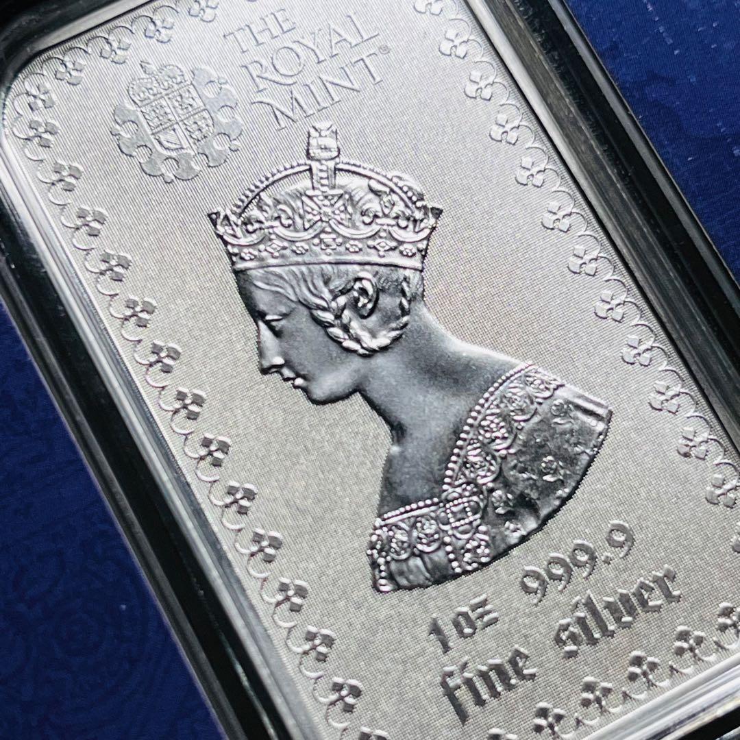 【限定発行】ゴシッククラウン 1オンス 銀貨 バー ロイヤルミント 純銀